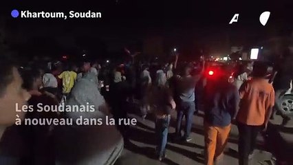 Soudan: manifestation nocturne contre le coup d'Etat militaire