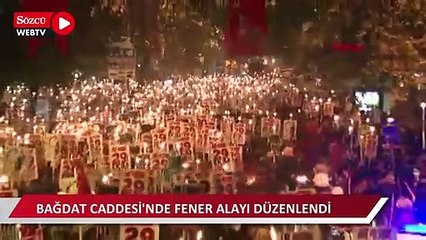 Bağdat Caddesi'nde fener alayı düzenlendi