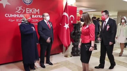 Vali Ustaoğlu, 29 Ekim Cumhuriyet Bayramı nedeniyle kabul töreni düzenledi