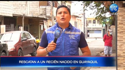 Hallan a un recién nacido envuelto en fundas plasticas en Guayaquil