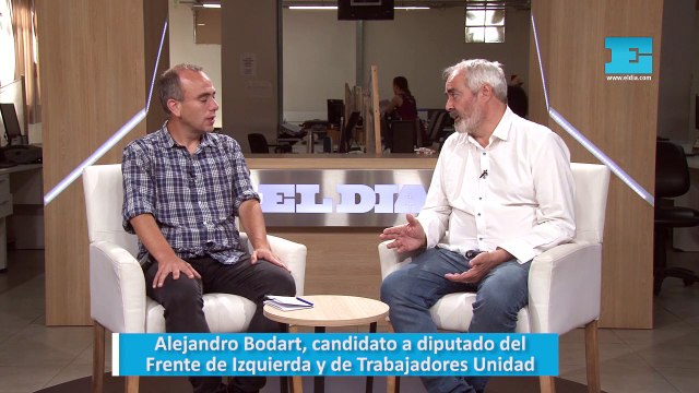 Alejandro Bodart, candidato a diputado del Frente de Izquierda y de Trabajadores Unidad