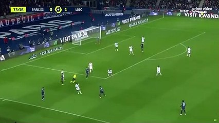 هدف تعادل باريس سان جيرمان ضد ليل