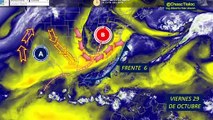 Clima para la tarde del 29 de octubre: Tormenta eléctrica y chubascos fuertes