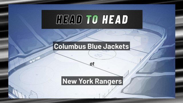 New York Rangers vs Columbus Blue Jackets: Moneyline