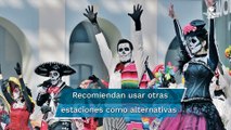 Estas son las estaciones del Metro que cerrarán por desfile de Día de Muertos