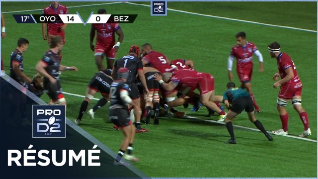 PRO D2 - Résumé Oyonnax Rugby-AS Béziers Hérault: 42-12 - J09 - Saison 2021/2022