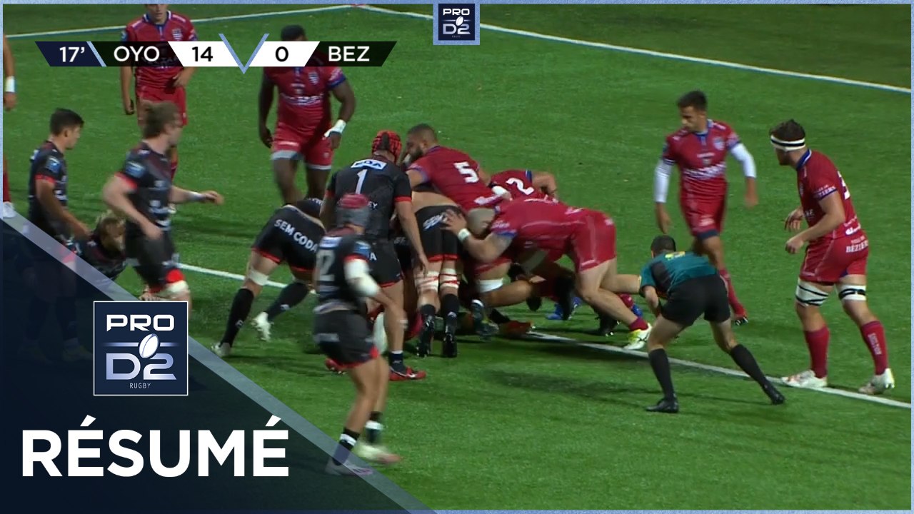 PRO D2 - Résumé Oyonnax Rugby-AS Béziers Hérault: 42-12 - J09 - Saison 2021/2022