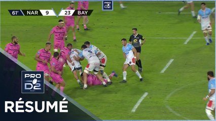 PRO D2 - Résumé RC Narbonnais-Aviron Bayonnais: 9-35 - J09 - Saison 2021/2022