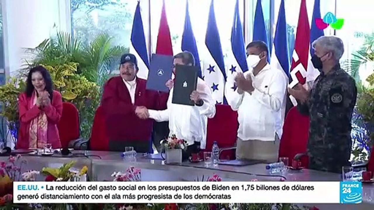 Nicaragua y Honduras firman histórico tratado de límites en el Caribe y el Pacífico
