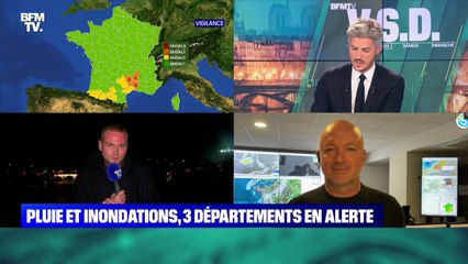 Pluie et inondations, 3 départements en alerte - 29/10