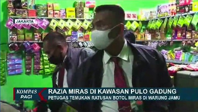 Razia Miras di Kawasan Pulo Gadung, Polisi Dapati Warung Jamu Jual Minuman Keras!