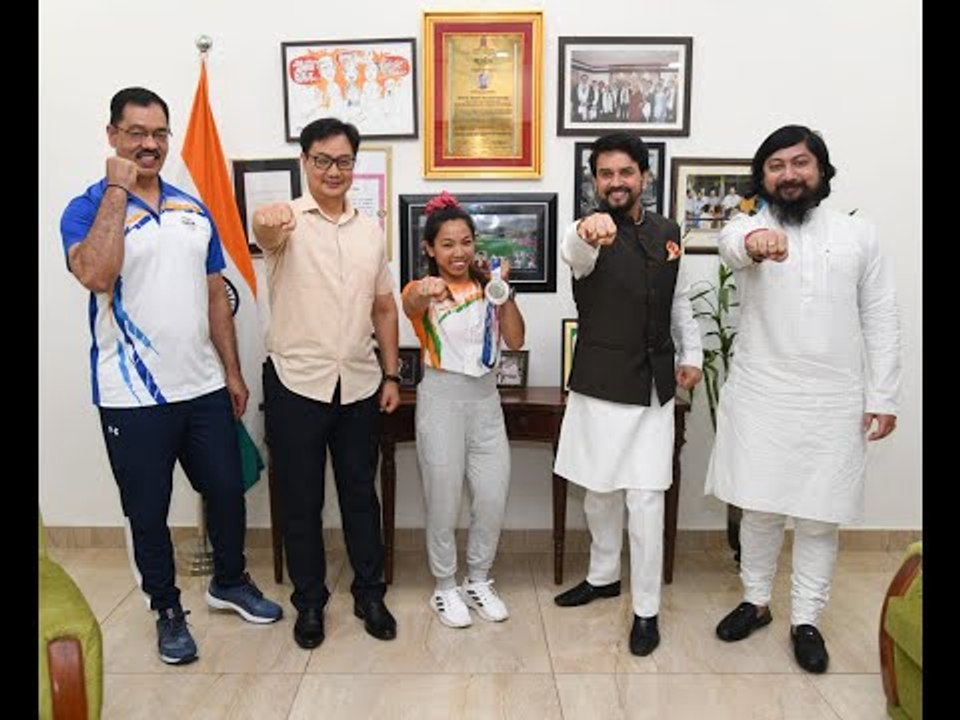 Mirabai Chanu Feted By Sports Ministry For Tokyo 2020 Weightlifting Silver