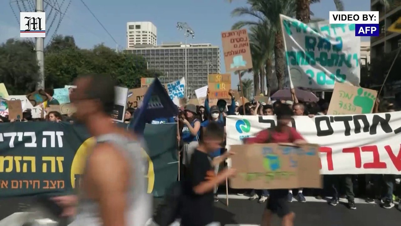 Thousands take part in Tel Aviv climate march ahead of COP26