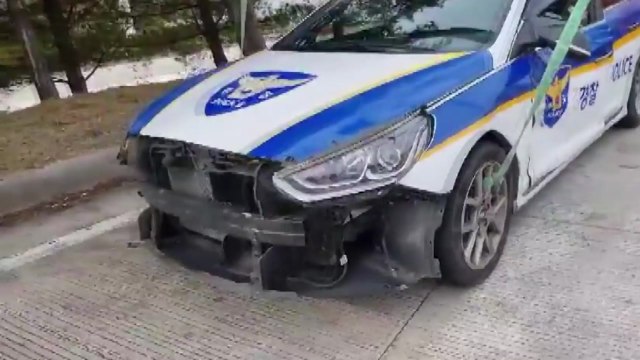 고속도로 휴게소 난동...경찰차 들이받은 50대 남성 검거 / YTN