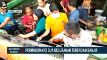 Banjir 1 Meter Rendam Kota Dumia, Petugas BPBD Evakuasi Warga dari Rumahnya