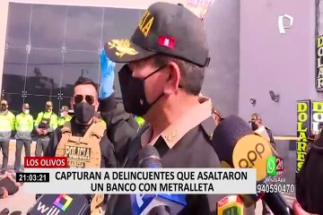 Los Olivos: capturan a delincuentes que asaltaron banco