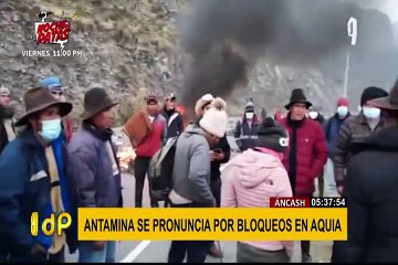 Antamina niega usurpación de terrenos en medio de protestas en Aquia