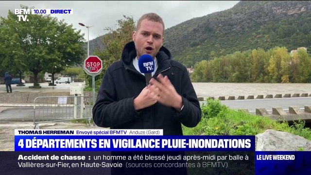 Météo: quatre départements placés en vigilance pluie-inondations