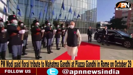 Watch_ PM Modi Arrives In Style At The G20 Summit Venue In Rome - World News