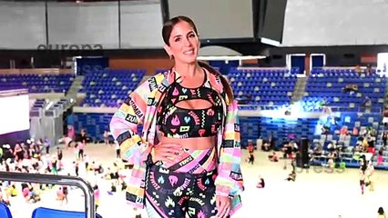 Anabel Pantoja desconecta de los rumores de infidelidad haciendo Zumba