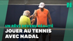 À 97 ans, il joue enfin au tennis face à son idole Rafael Nadal