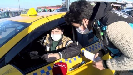 FATİH'TE TAKSİCİLER HEM DENETLENDİ HEM BİLGİLENDİRİLDİ