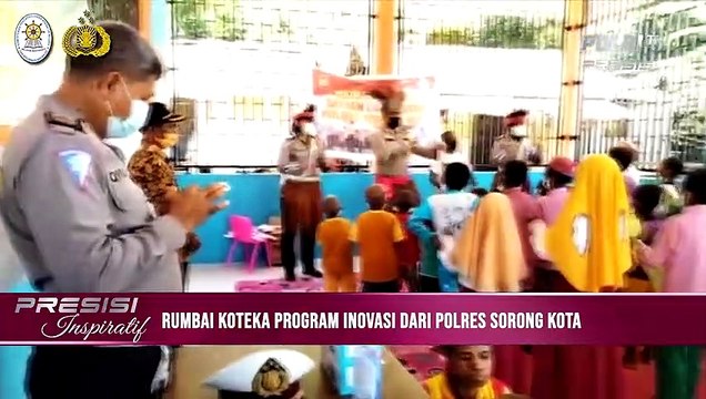Bripka Sandry Yusuf, Bhabinkamtibmas Polres Sorong Buat Inovasi Rumbai Koteka Bagi Anak Anak Yang Tidak Mampu