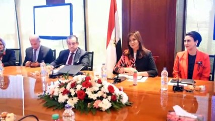 وزيرة الهجرة تستقبل وفدين من أسقفية الخدمات بالكنيسة ومؤسسة "حياة كريمة" لبحث التعاون المشترك