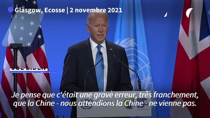 Biden: Xi Jinping a commis une "grave erreur" en ne venant pas au G20 ni à la COP26