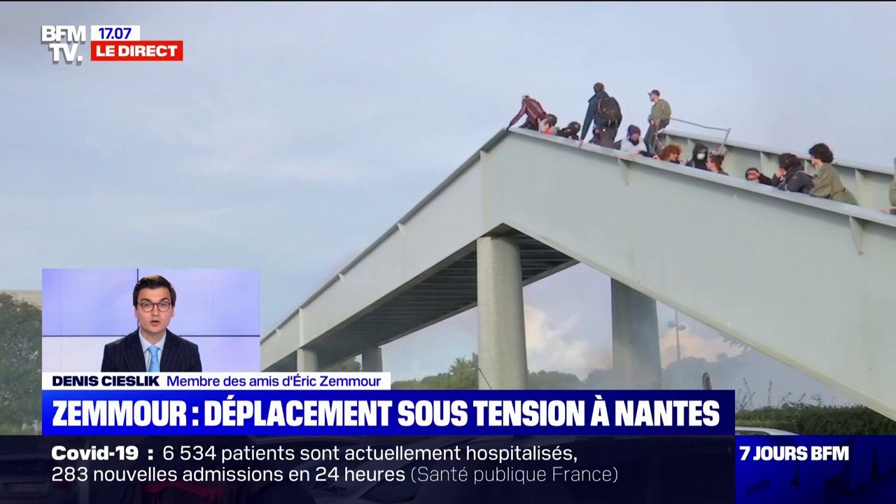 Nantes: pour Denis Cieslik, membre des amis d'Éric Zemmour, la présence des manifestants est "un non-événement politique"