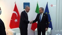 Cumhurbaşkanı Erdoğan, İtalya Başbakanı Draghi'yi kabul etti