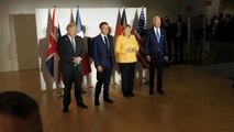 Johnson poses with Macron, Merkel and Biden at G20 Summit