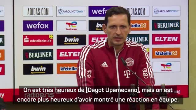 10e j. - Toppmöller espère revoir Lucas Hernandez vite et félicite Upamecano