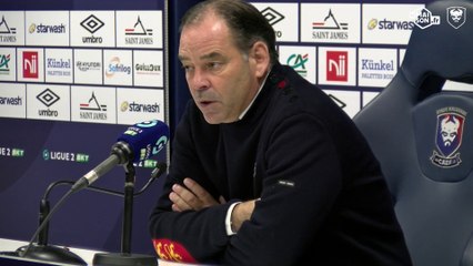 J14 Ligue 2 BKT : les réactions de S.Moulin et I.Cissé après SMCaen 0-1 Grenoble F38