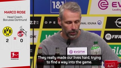 Rose delighted to win against 'better' Cologne