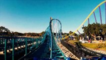 Wave Breaker Roller Coaster (Sea World San Antonio Theme Park - Texas) - 4K Roller Coaster POV Video