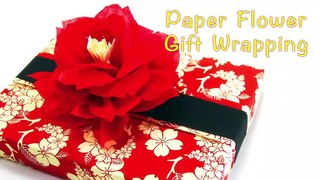 Chic Gift Wrapping with Beautiful Paper Flower