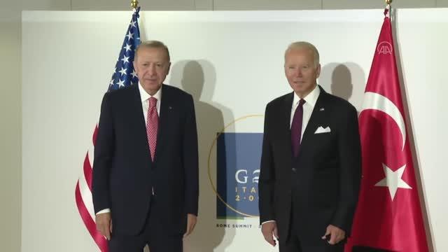 Son dakika haber: Cumhurbaşkanı Erdoğan, ABD Başkanı Biden ile görüştü