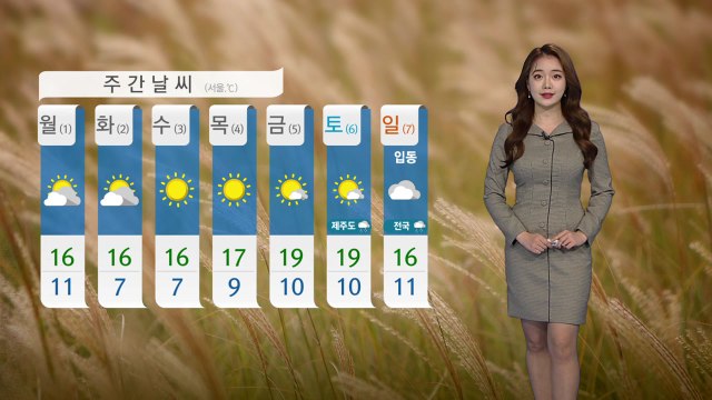 [날씨] 완연한 가을...내일 '입동' 전국 비 / YTN
