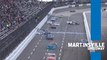 Restart at Martinsville brings out the caution for multi-truck wreck