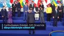 Cumhurbaşkanı Erdoğan, G20 Zirvesi'nde dünya liderleriyle sohbet etti