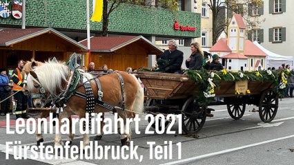 Leonhardifahrt 2021 in Fürstenfeldbruck am 30.10.2021, Teil 1