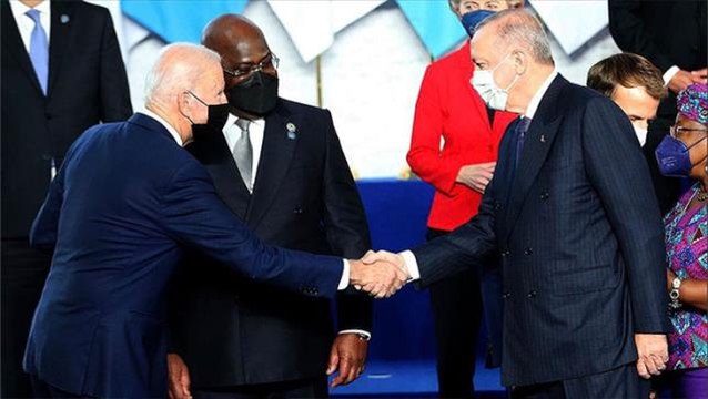 Son Dakika: Cumhurbaşkanı Recep Tayyip Erdoğan ile ABD Başkanı Joe Biden arasındaki görüşme sona erdi