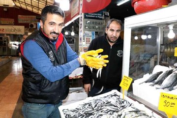 Kahramanmaraş'ta tezgahlarda balık bolluğu