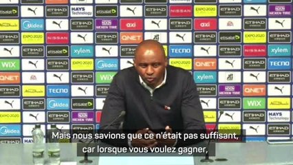 10e j. - Vieira : "Une facette de l'équipe que je n'avais pas vue auparavant"
