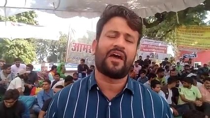 बेरोजगार युवाओं का महापड़ाव जारी