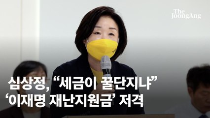 심상정, ‘이재명 재난지원금’ 저격…“세금이 꿀단지냐”