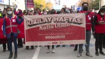 ELAZIĞ'DA KIZILAY HAFTASI YÜRÜYÜŞÜ