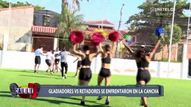 Gambetas, goles y duras entradas: Gladiadores y Retadores se enfrentaron en un partido de fútbol