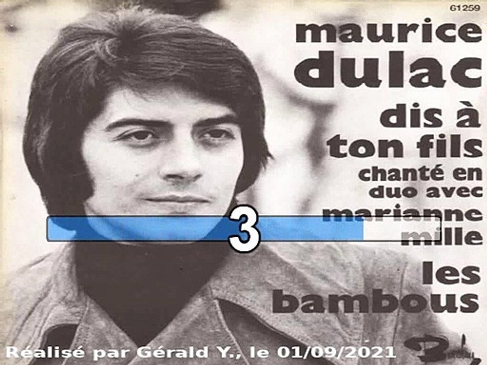 Maurice Dulac & Marianne Mille_Dis à ton fils (Voix Maurice)(1970)karaoké